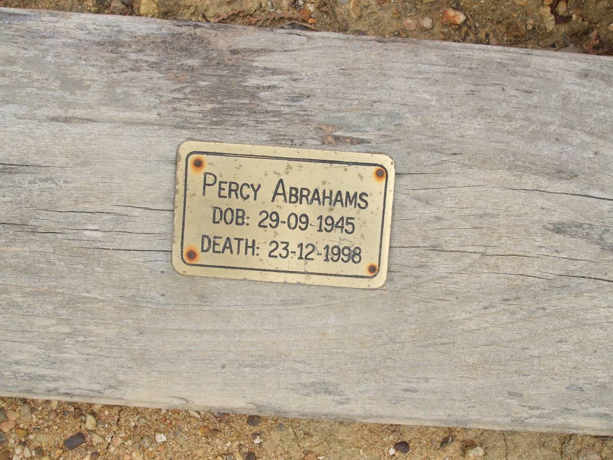 ABRAHAMS Percy 1945-1998
