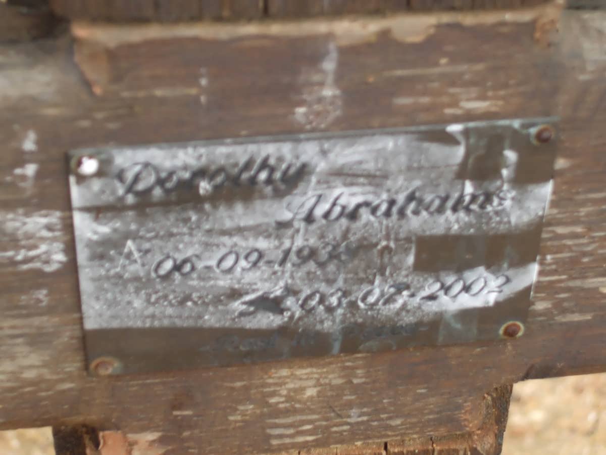 ABRAHAMS Dorothy 1938-2002