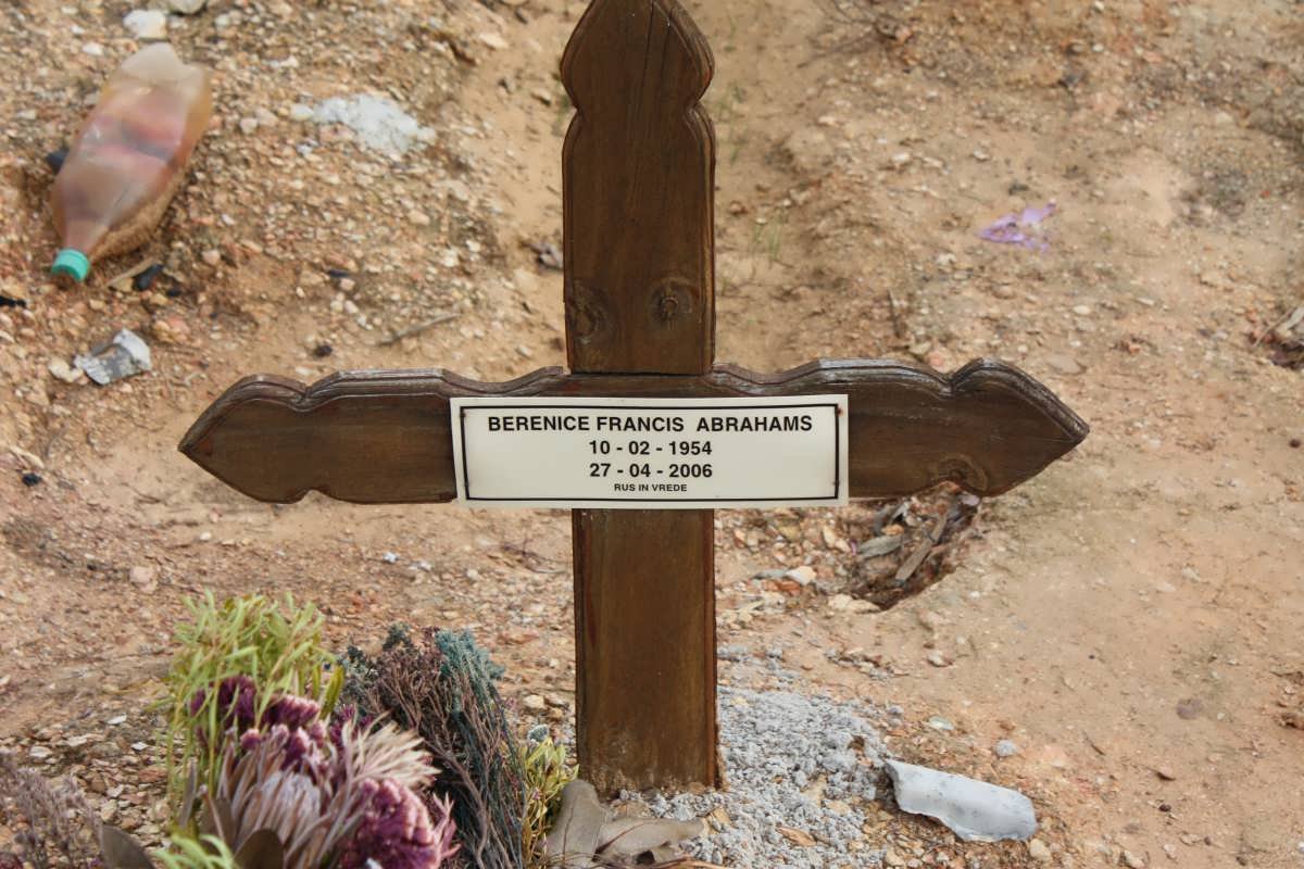 ABRAHAMS Berenice Francis 1954-2006