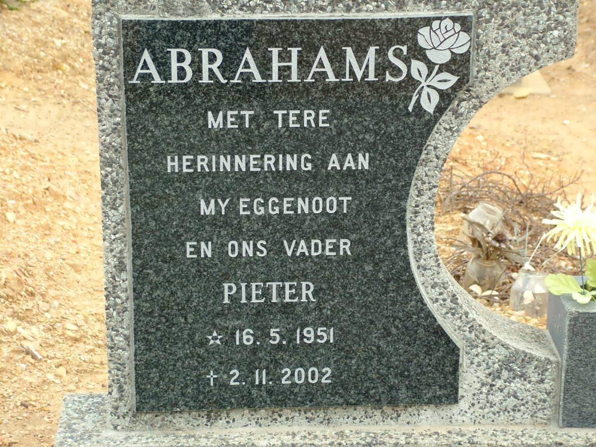 ABRAHAMS Pieter 1951-2002