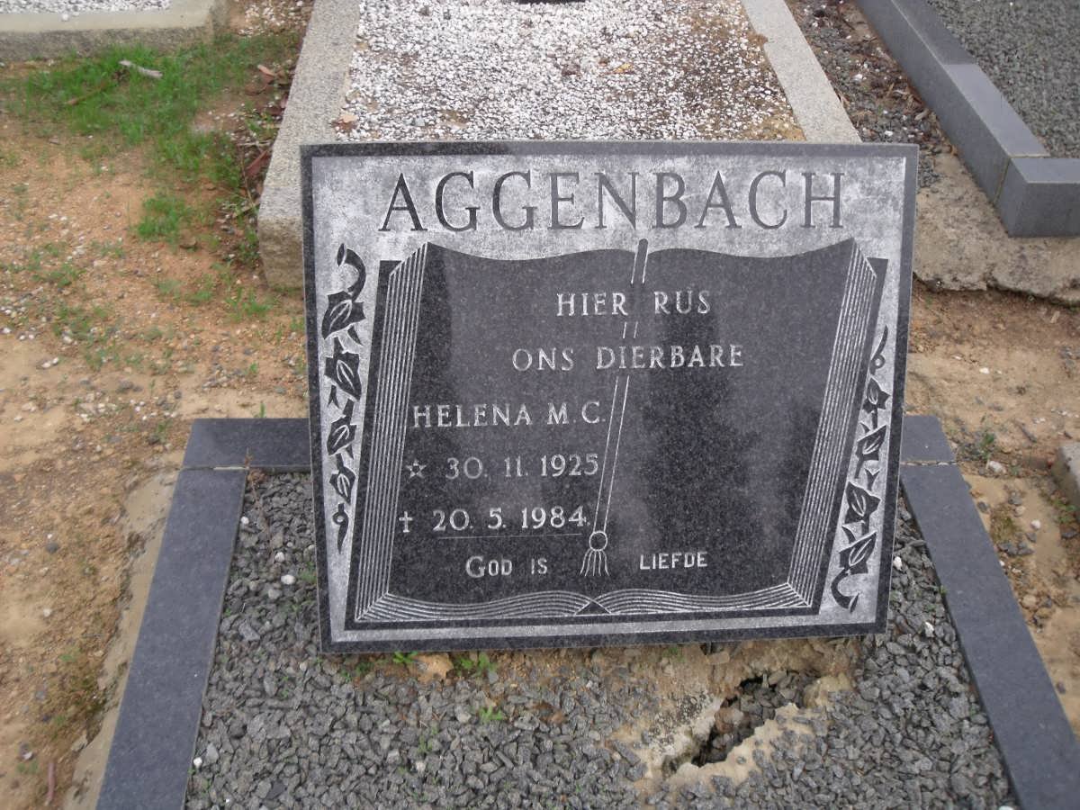 AGGENBACH Helena M.C. 1925-1984