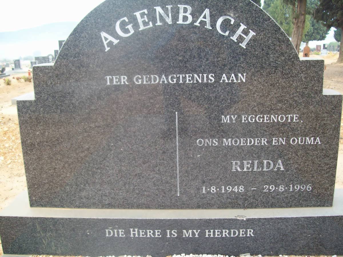 AGENBACH Relda 1948-1996