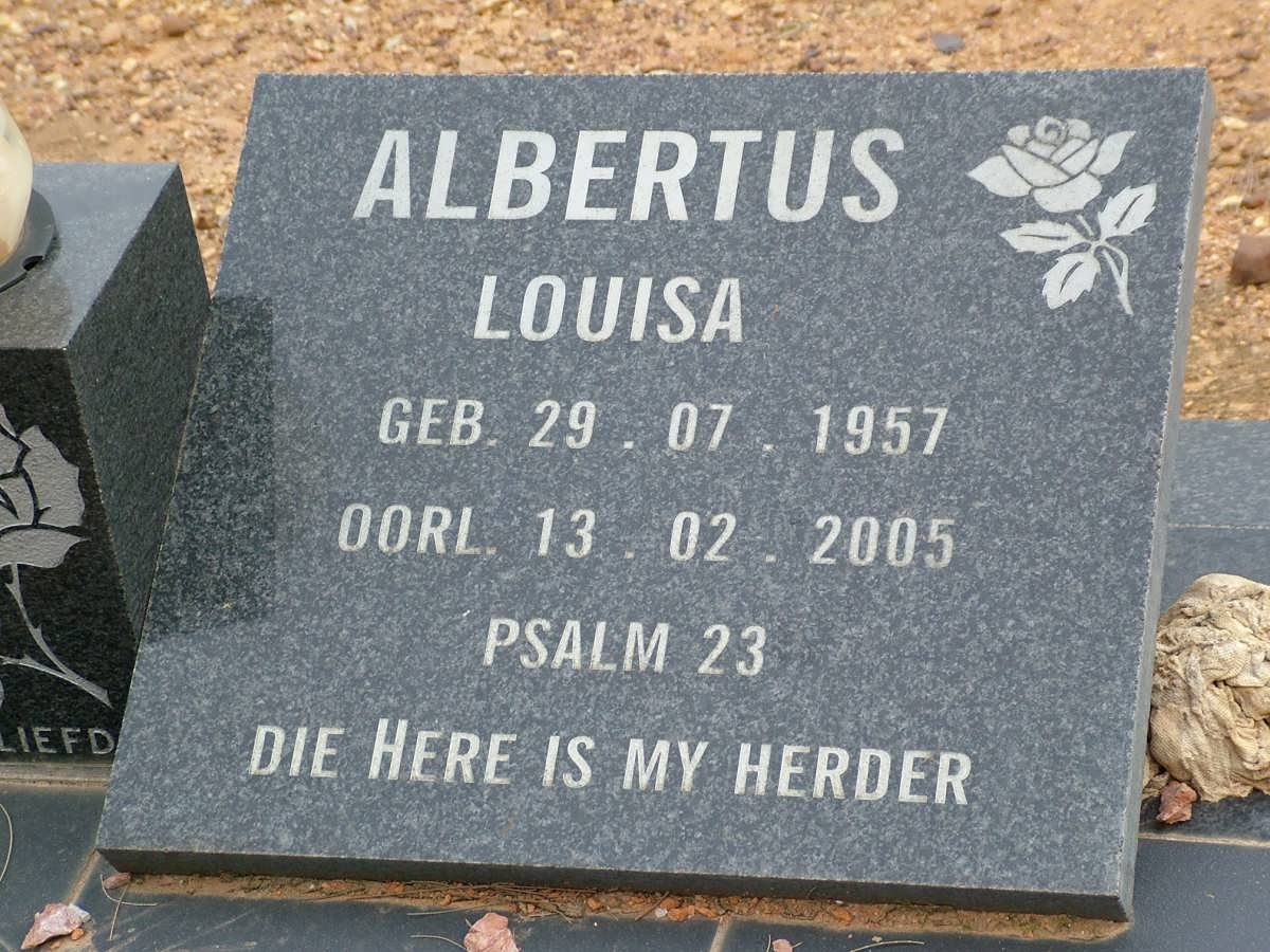 ALBERTUS Louisa 1957-2005
