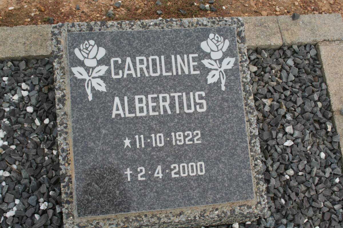 ALBERTUS Caroline 1922-2000