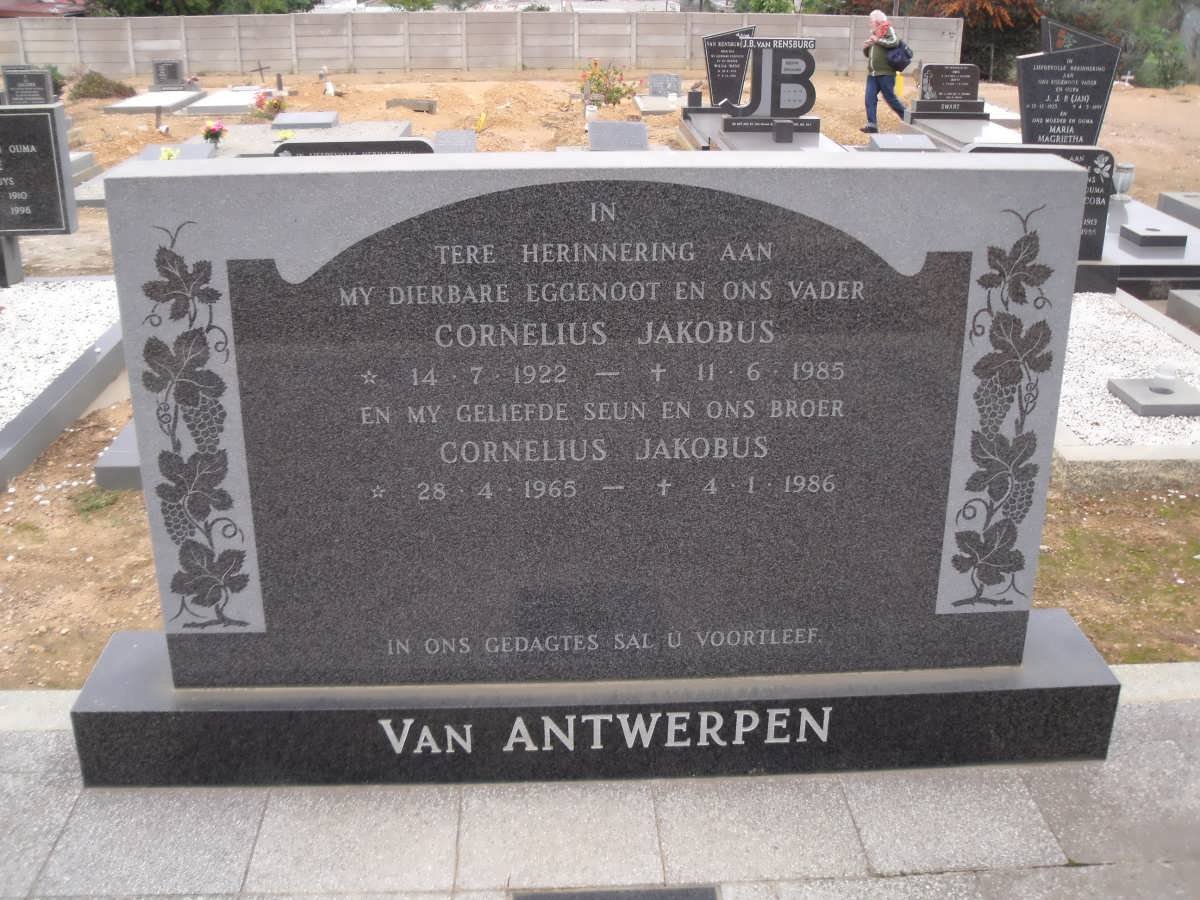 ANTWERPEN Cornelius Jakobus, van 1922-1985 :: VAN ANTWERPEN Cornelius Jakobus 1965-1986