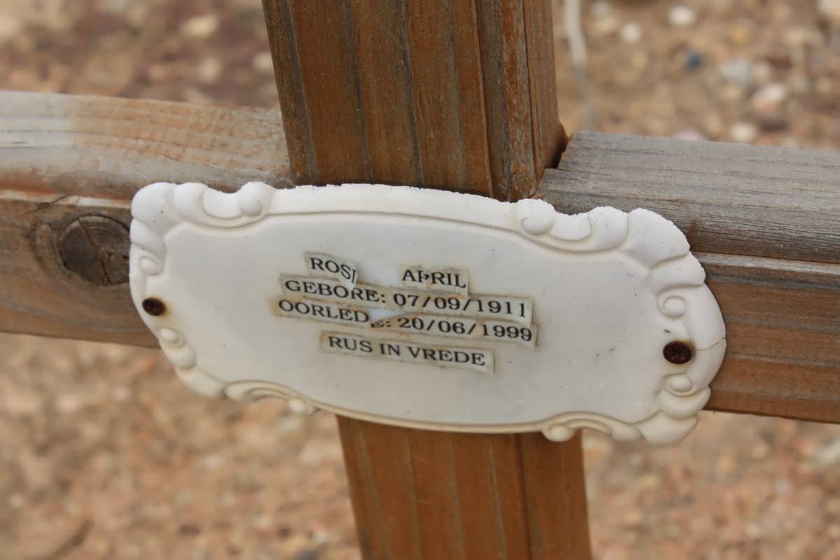 APRIL Rosie 1911-1999