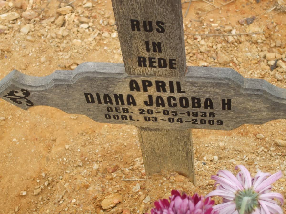 APRIL Diana Jacoba H. 1936-2009