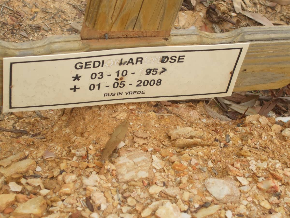 ARENDSE Gedion 1957-2008