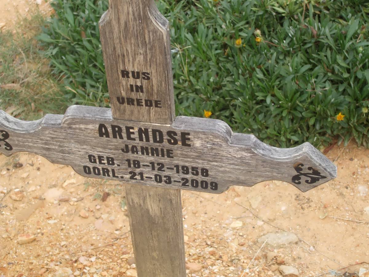 ARENDSE Jannie 1958-2009
