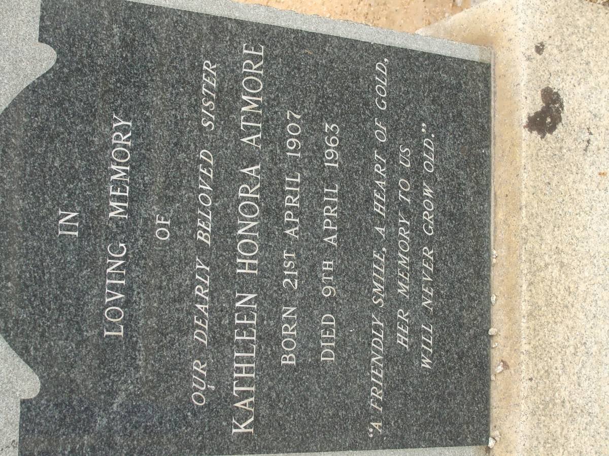 ATMORE Kathleen Honora 1907-1963