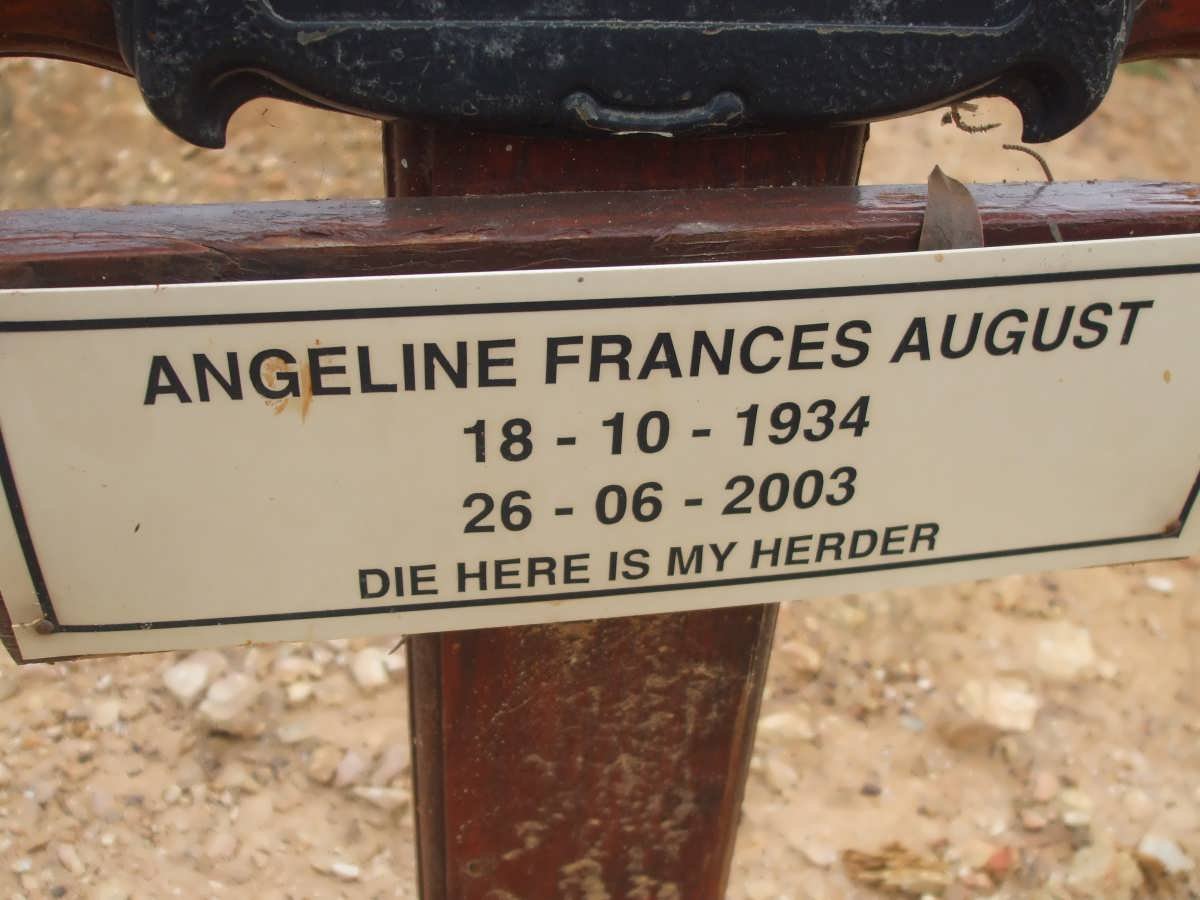 AUGUST Angeline Frances 1934-2003