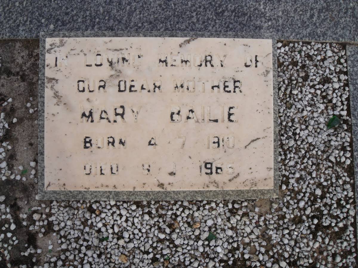 BAILIE Mary 1910-1965