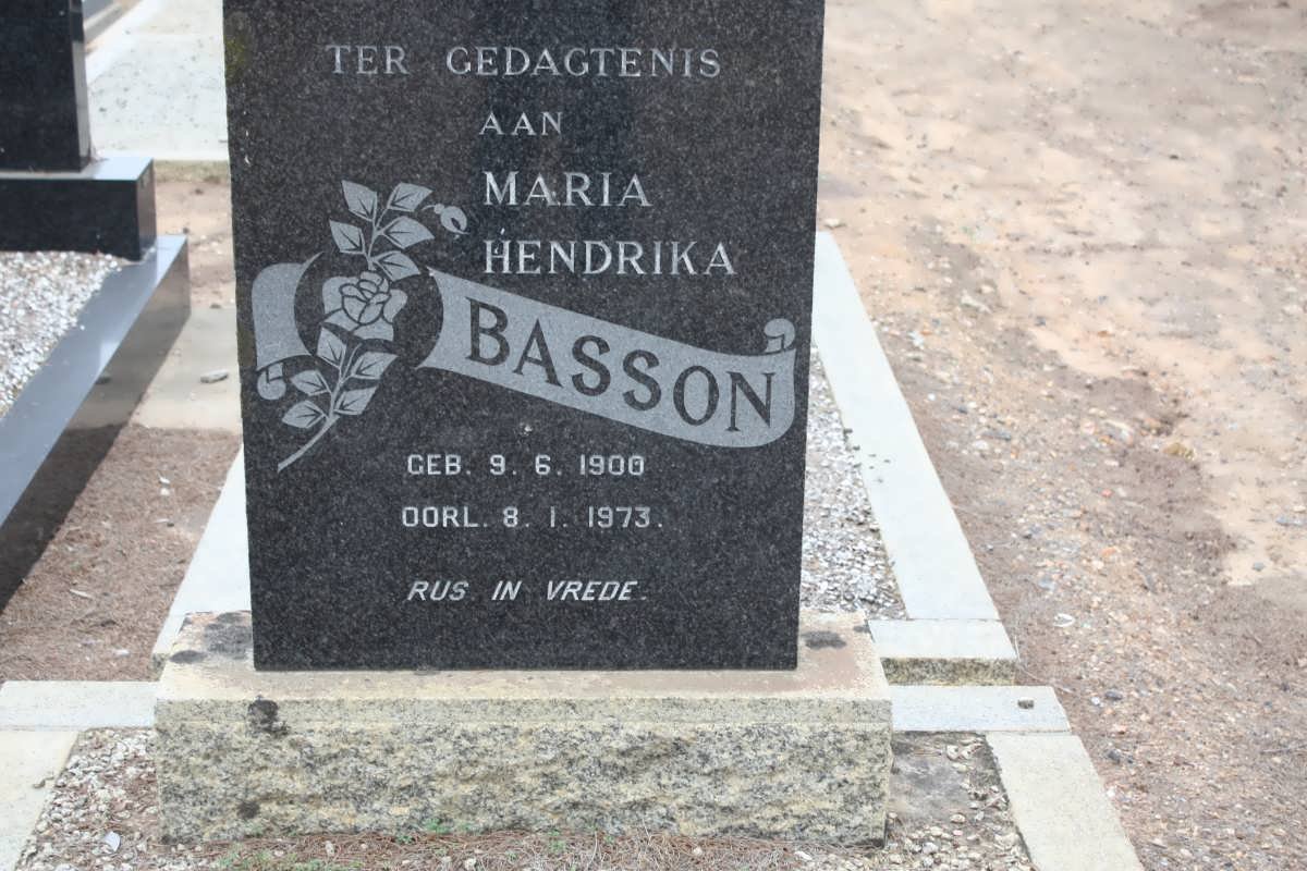 BASSON Maria Hendrika 1900-1973