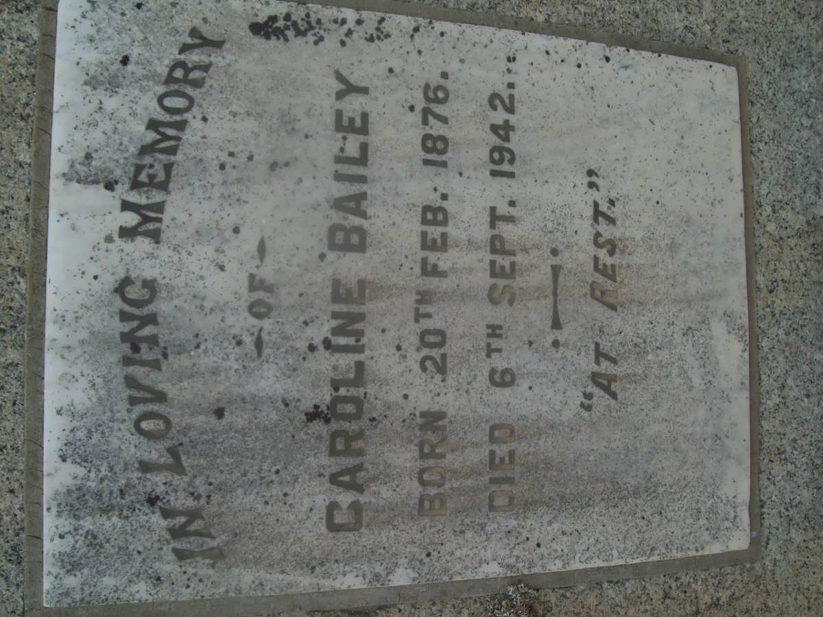 BAILEY Caroline 1876-1942