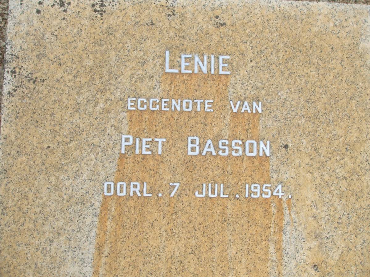 BASSON Lenie -1954 