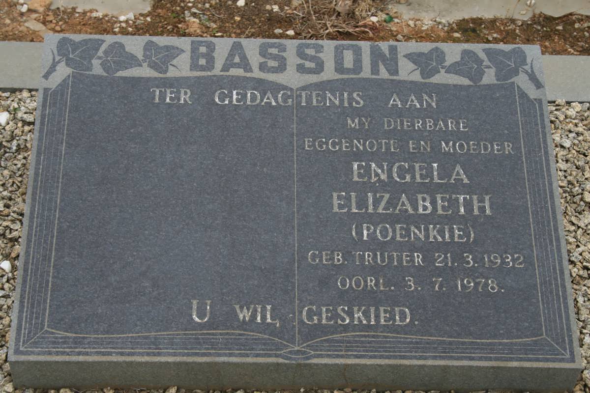 BASSON Engela Elizabeth nee TRUTER 1932-1978