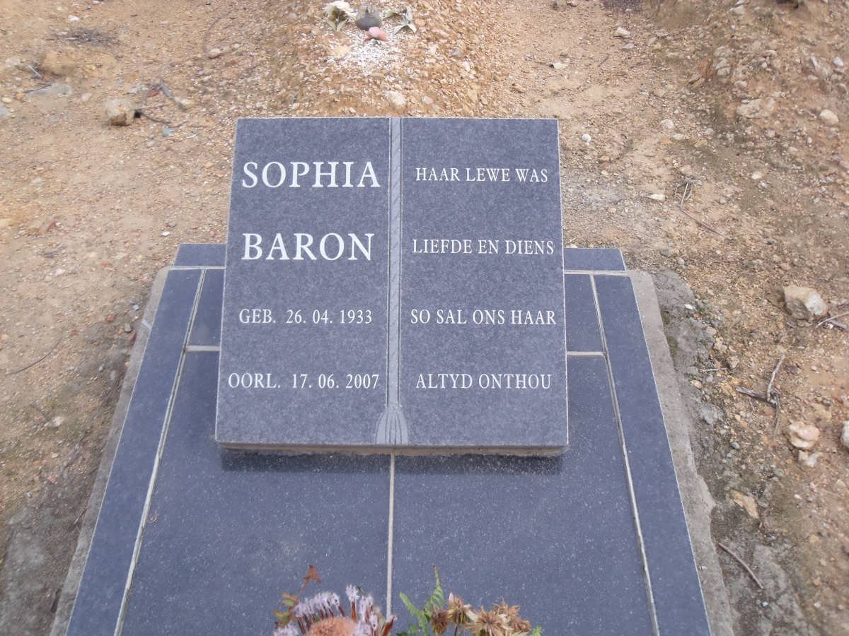 BARON Sophia 1933-2007