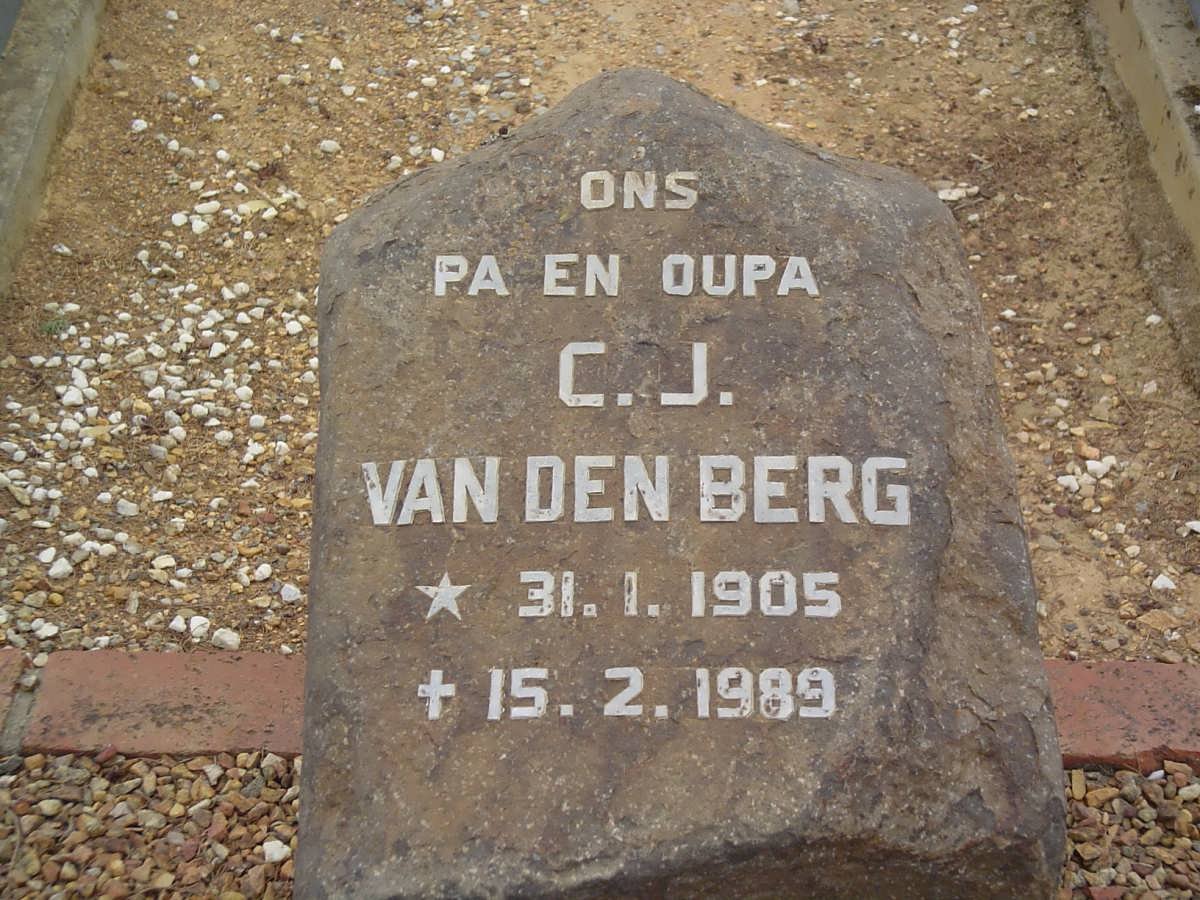 BERG C.J., van den 1905-1989