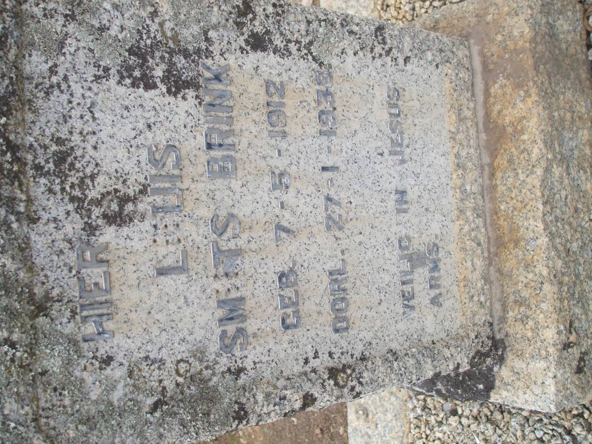 BRINK Louis Smuts 1912-193?