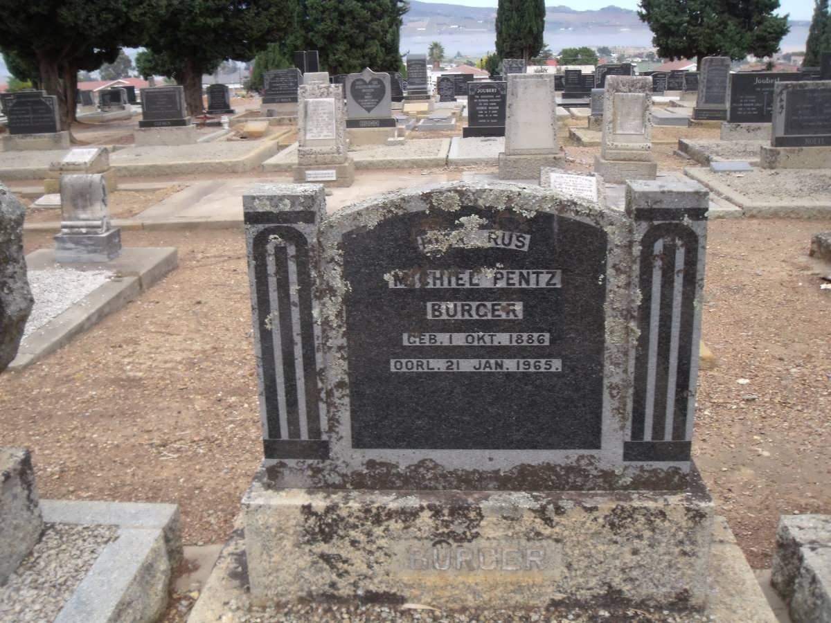 BURGER Michiel Pentz 1886-1965