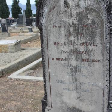 BYL Anna, van der nee BRIERS 1837-1927 :: VAN DER BYL Hester Anna -1931