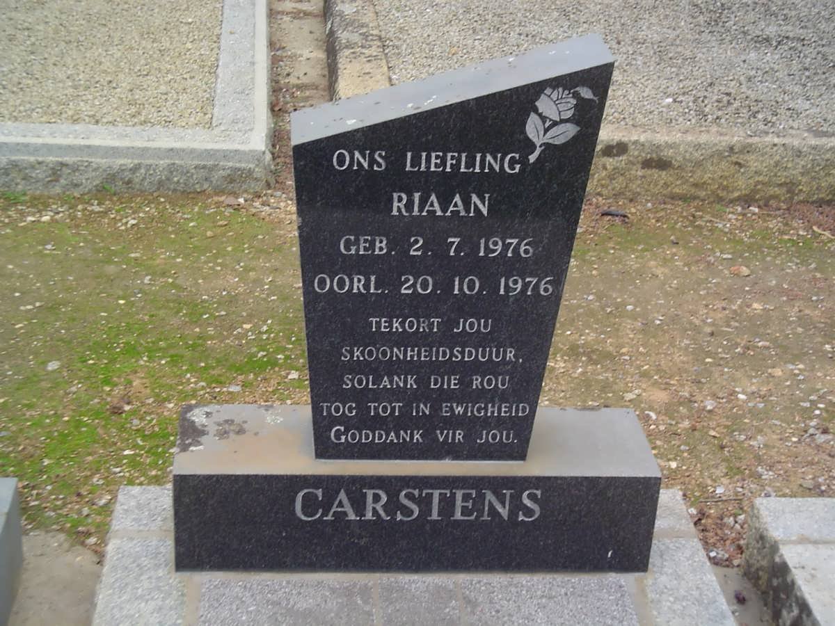 CARSTENS Riaan 1976-1976