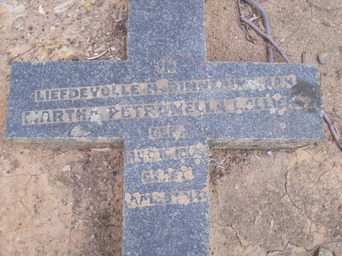 CELLIERS Martha Petronella 18??-1918