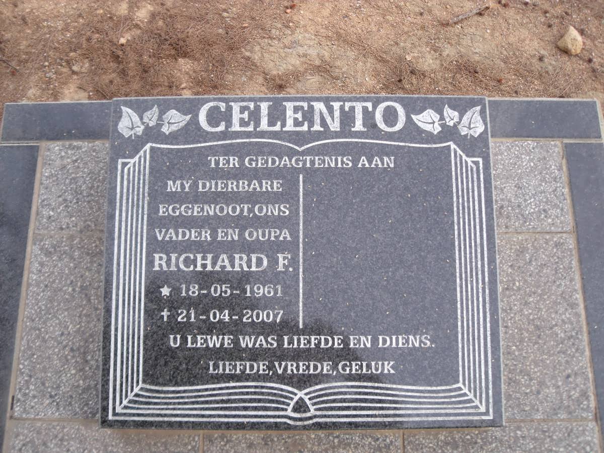 CELENTO Richard F. 1961-2007