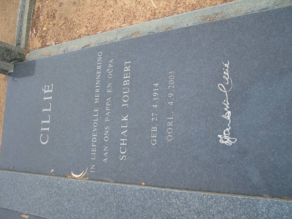 CILLIÉ Schalk Joubert 1914-2003 &amp; Cynthia Lorraine ABERG 1914-2003