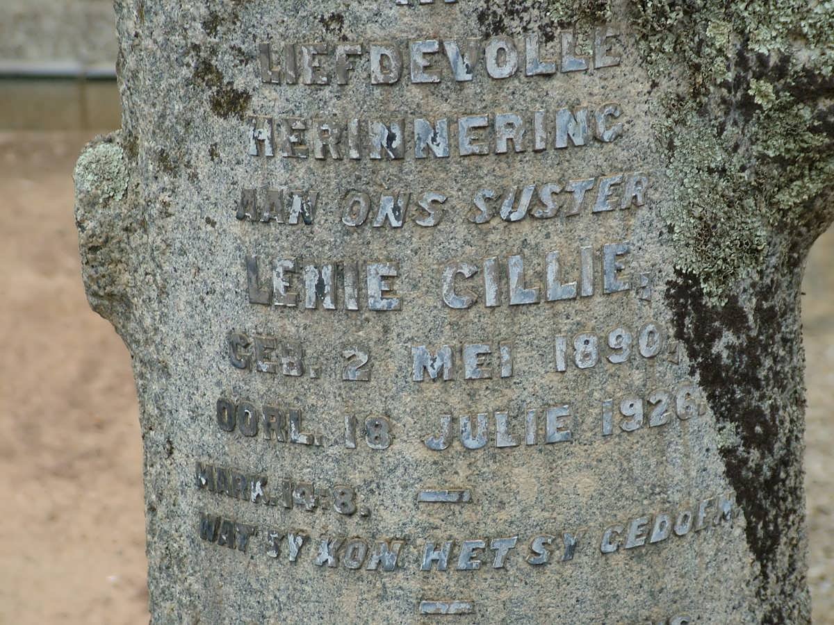 CILLIE Lenie 1890-1926