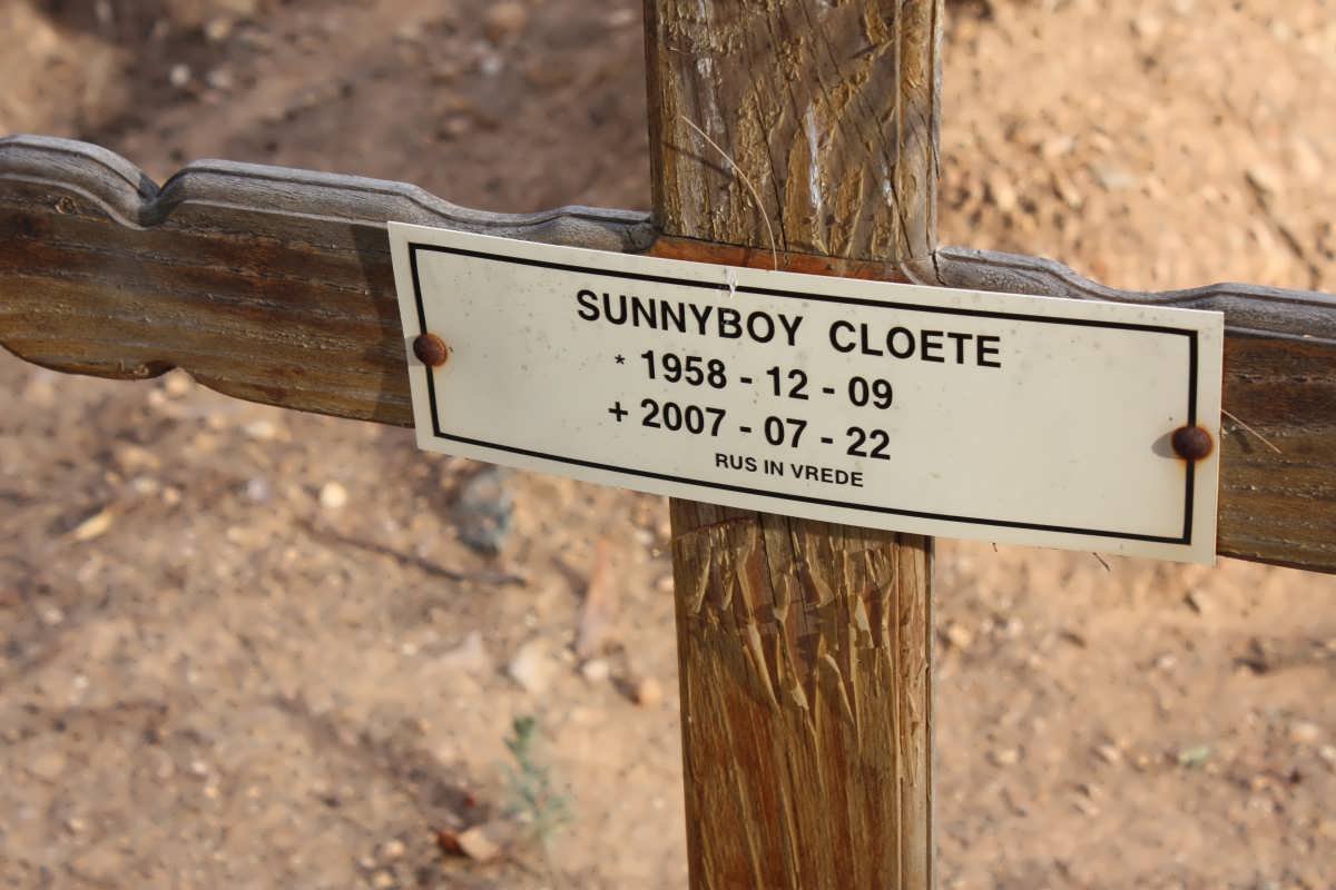 CLOETE Sunnyboy 1958-2007