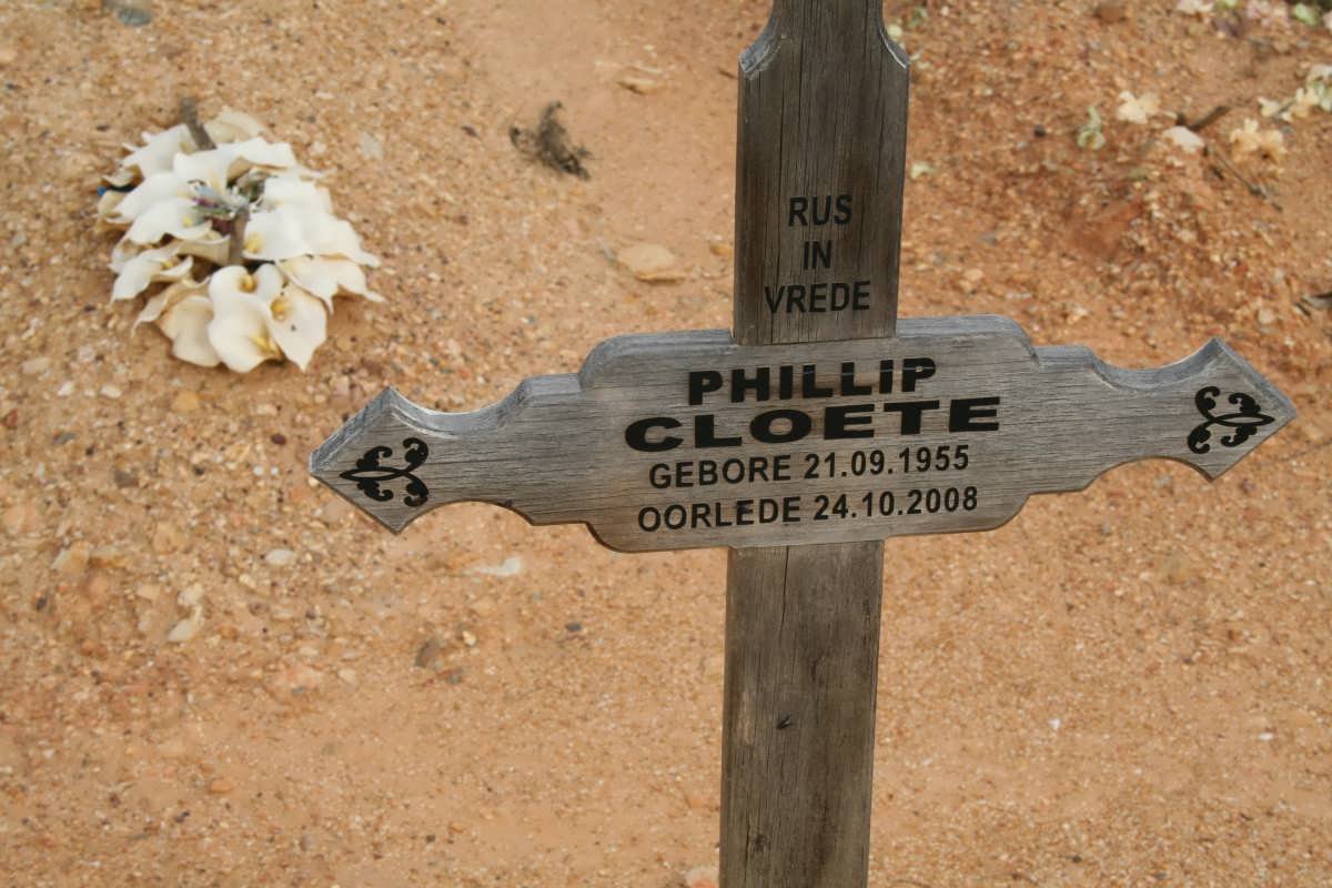 CLOETE Phillip 1955-2008