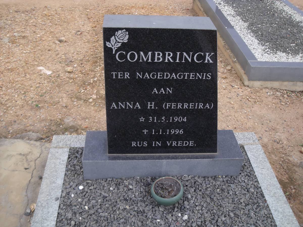 COMBRINCK Anna H. nee FERREIRA 1904-1996