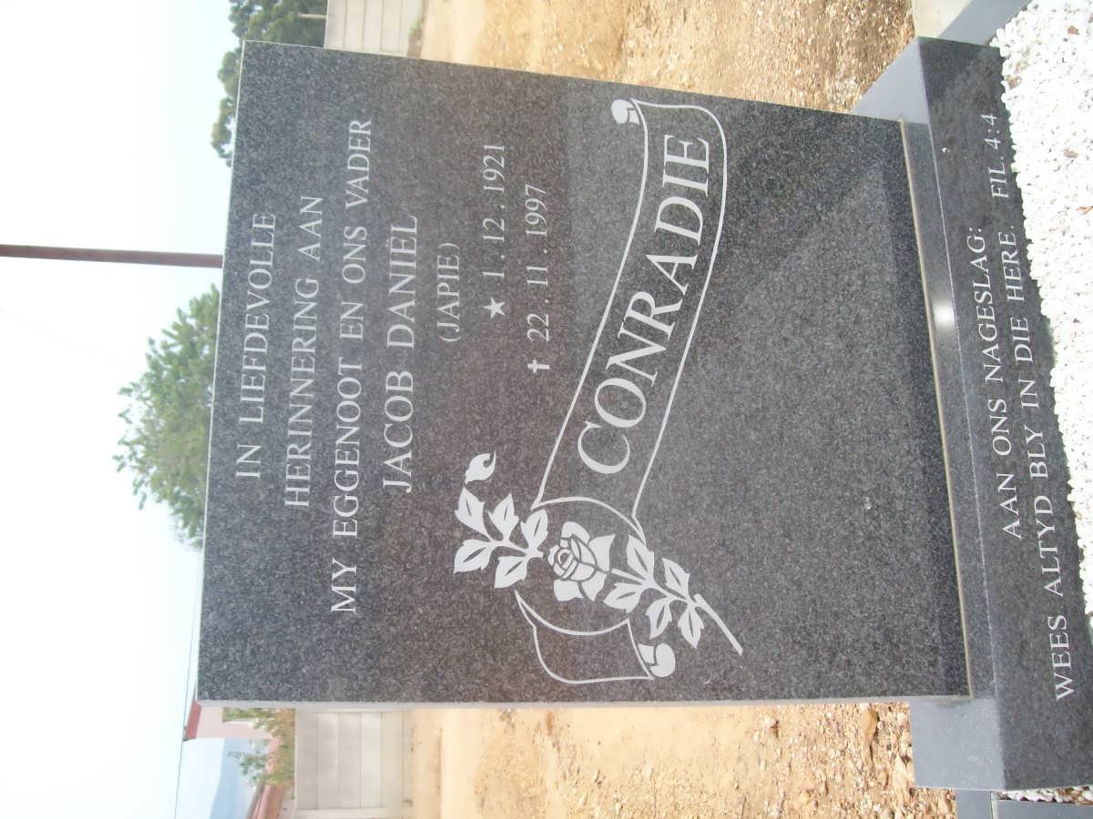 CONRADIE Jacob Daniel 1921-1997