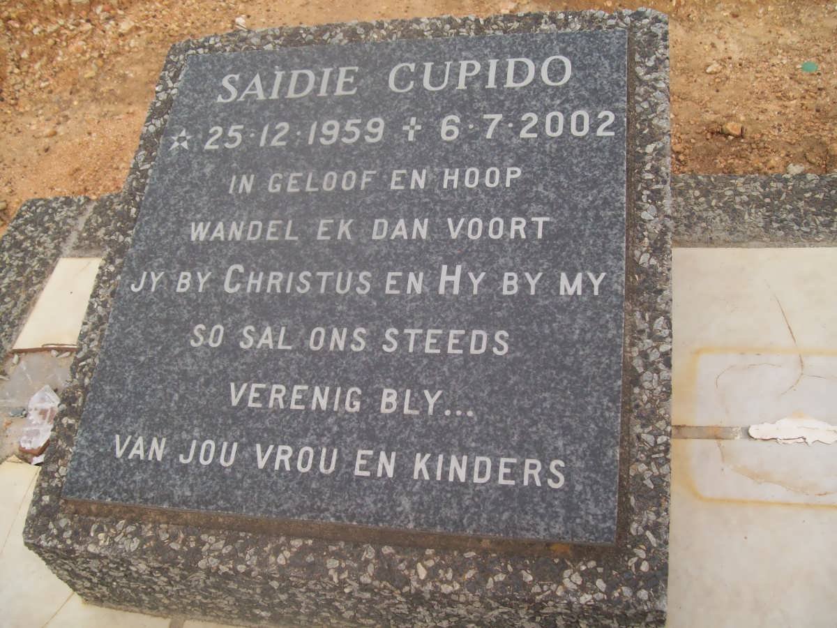 CUPIDO Saidie 1959-2002