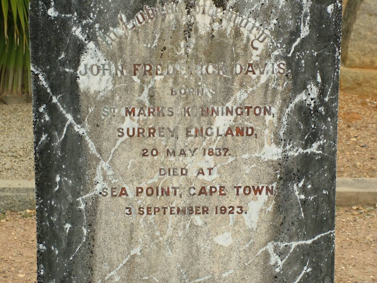 DAVIS John Frederick 1837-1923