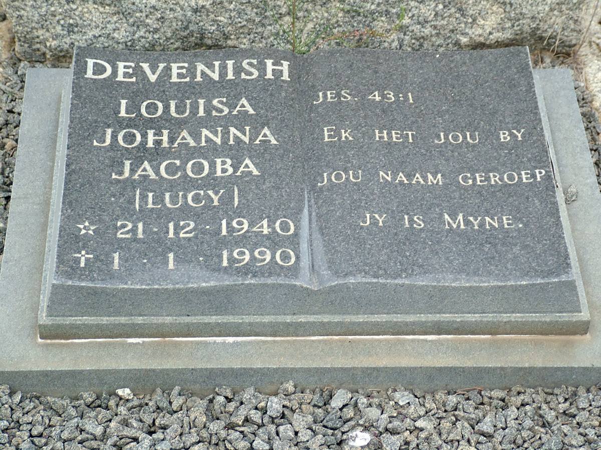 DEVENISH George Christofel 1928-1985 :: DEVENISH Louisa Johanna Jacoba 1940-1990
