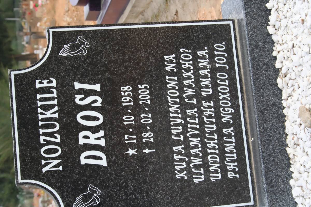 DROSI Nozukile 1958-2005