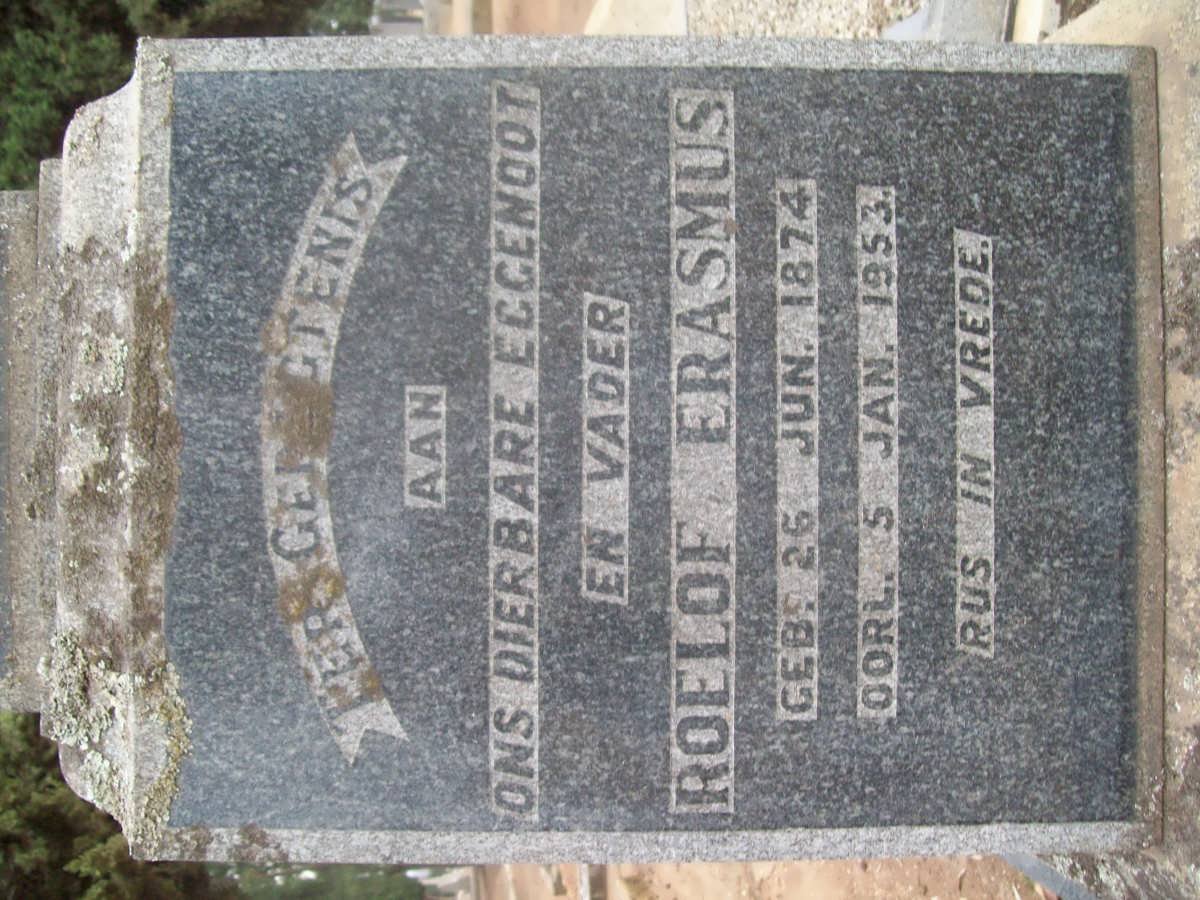 ERASMUS Roelof 1874-1953
