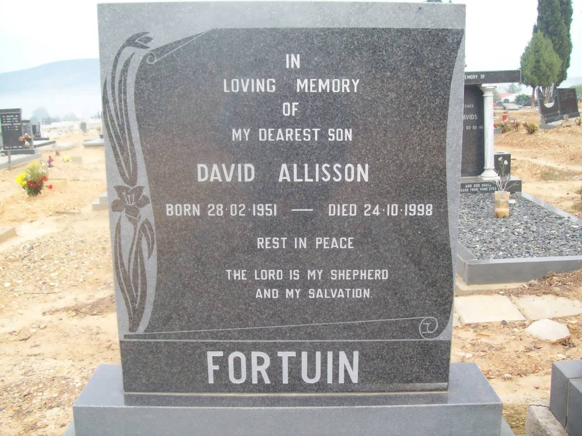 FORTUIN David Allisson 1951-1998