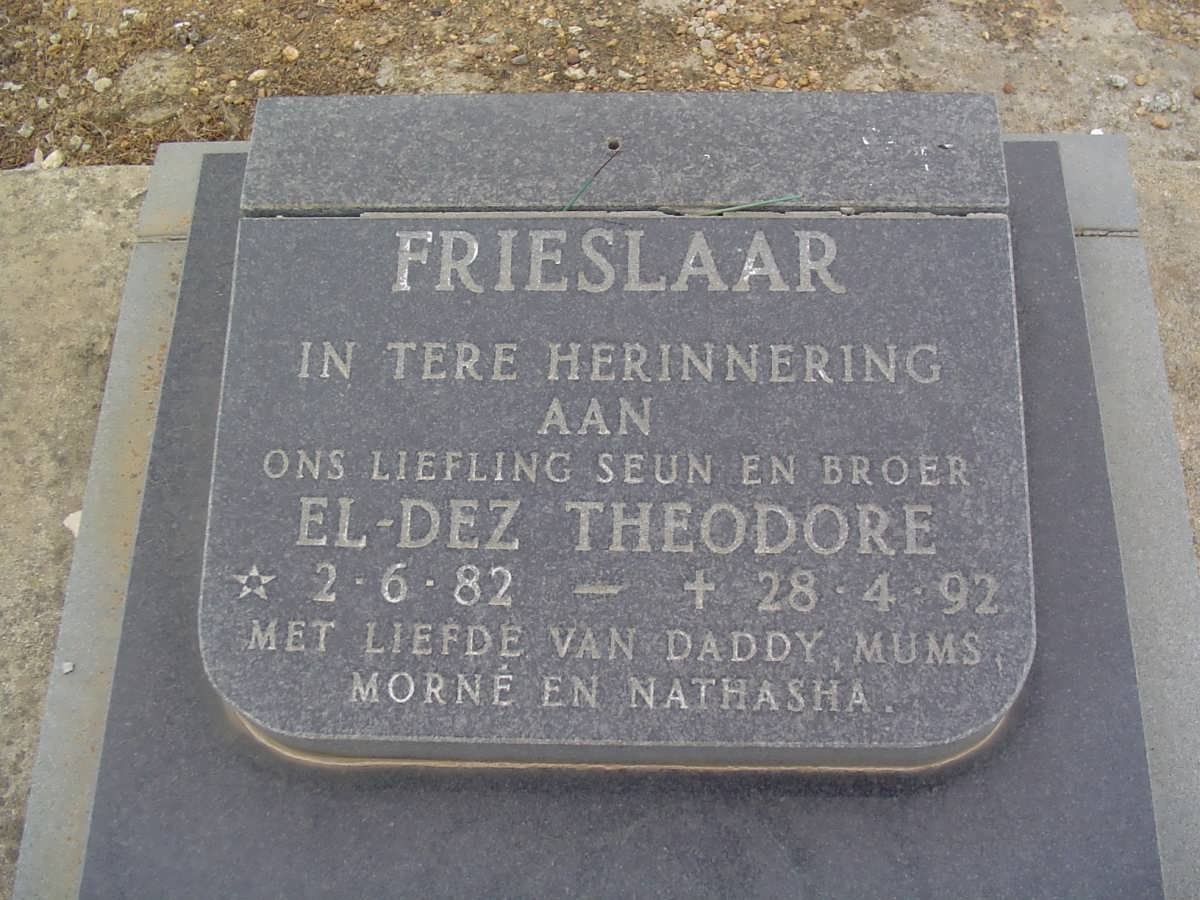 FRIESLAAR El-Dez Theodore 1982-1992