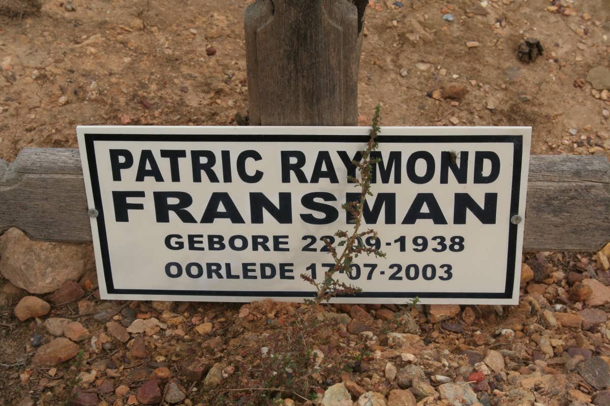 FRANSMAN Patric Raymond 1938-2003