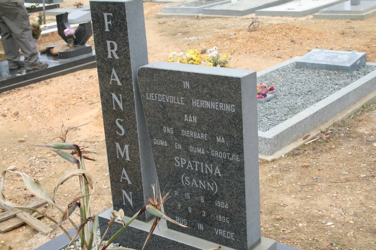 FRANSMAN Spatina 1904-1995