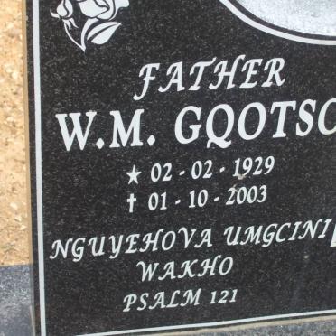 GQOTSO W.M. 1929-2003