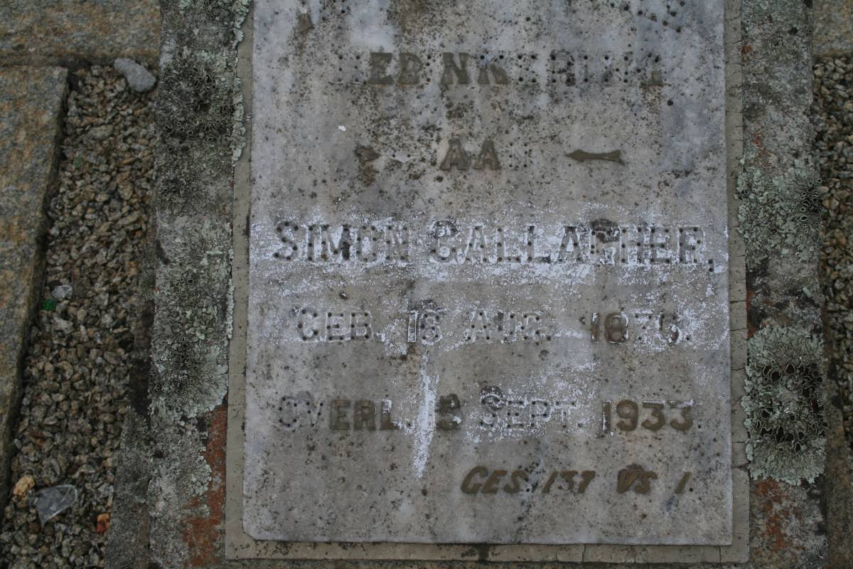 GALLAGHER Simon 1876-1933