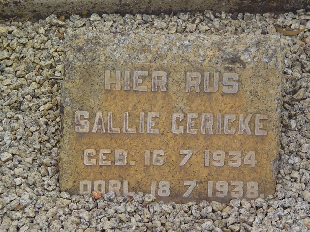 GERICKE Sallie 1934-1938