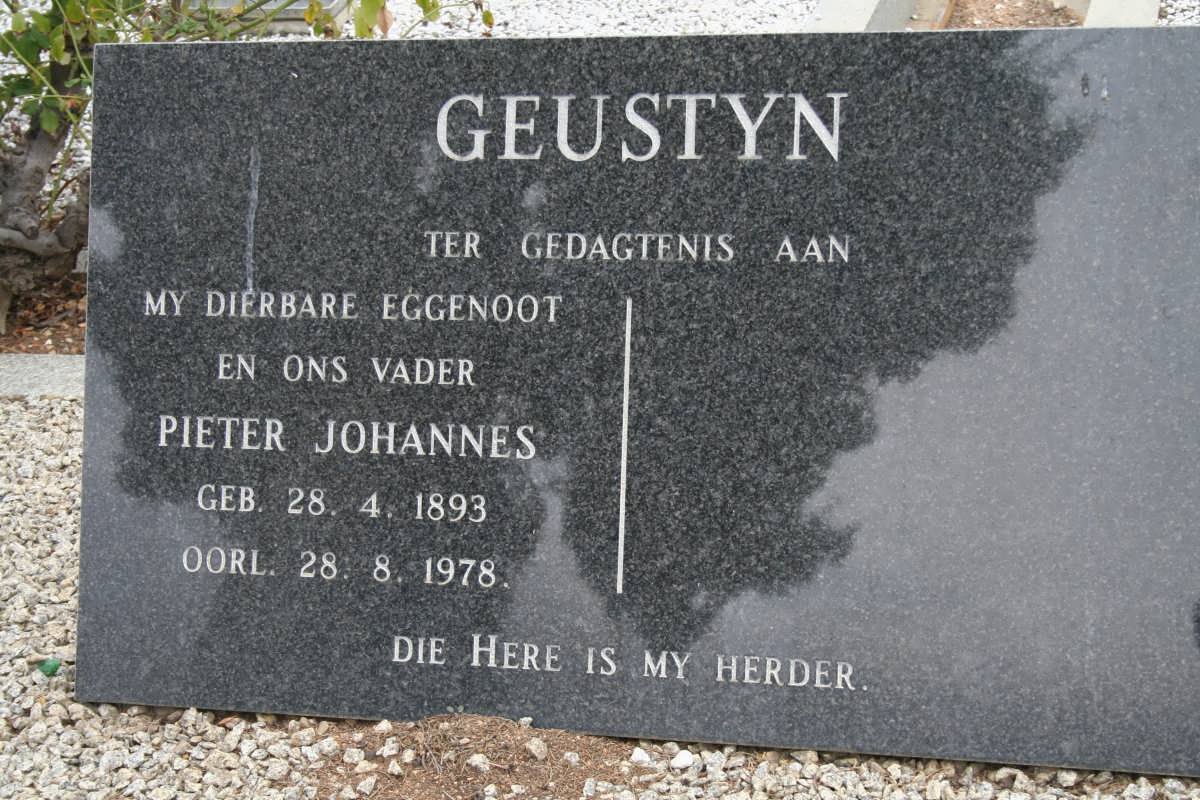 GEUSTYN Pieter Johannes 1893-1978