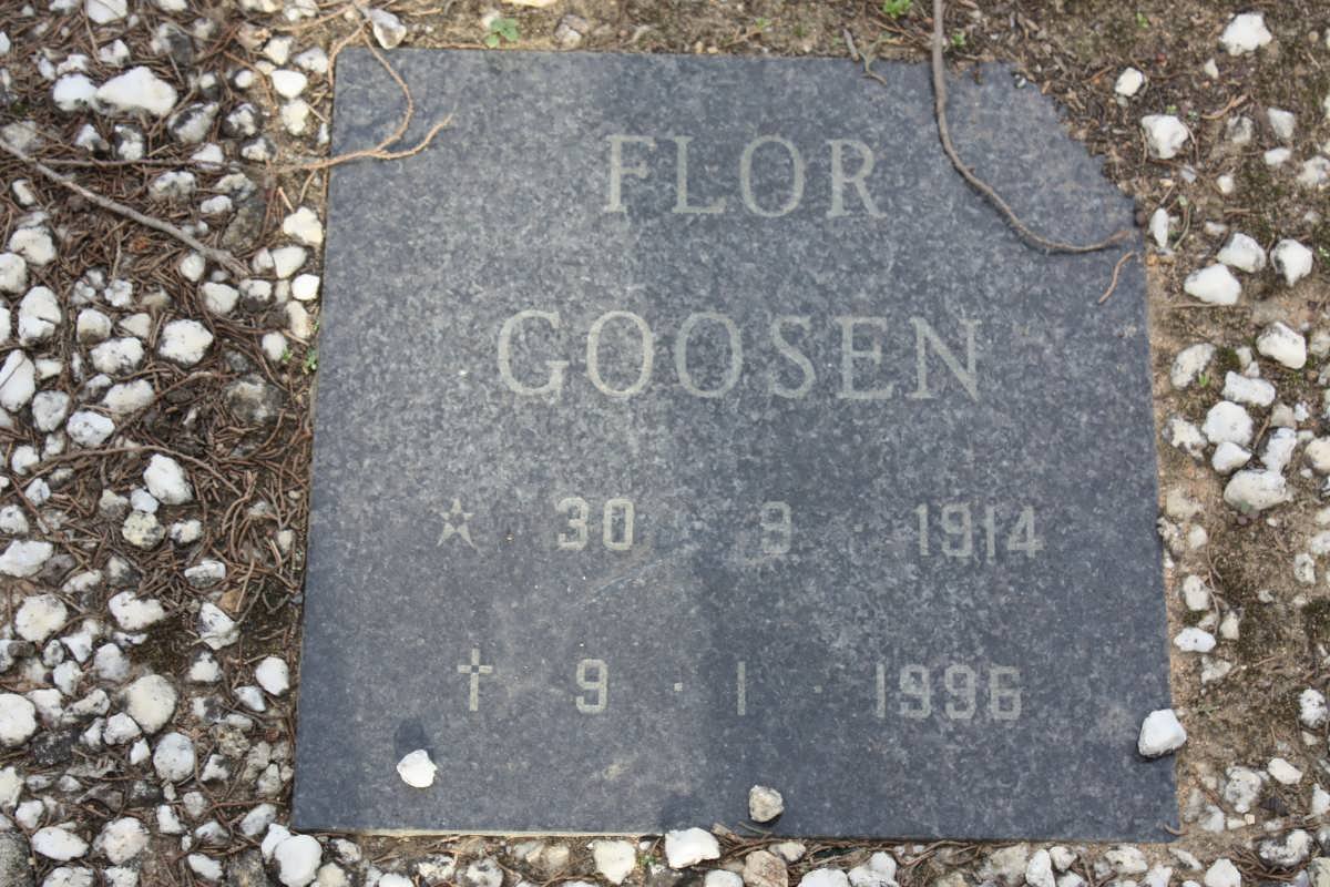 GOOSEN Flor 1914-1996
