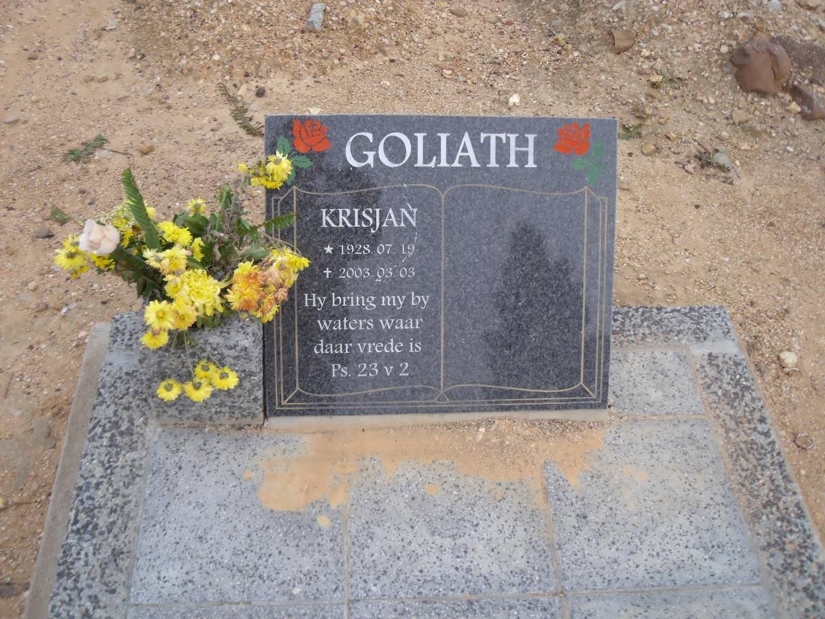 GOLIATH Krisjan 1928-2003