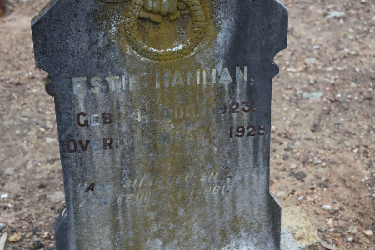HAMMAN Estie 1923-1925